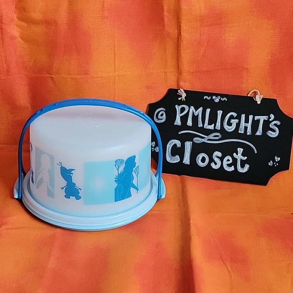 Tupperware Toys Cake Taker Disney's Frozen Theme Blue